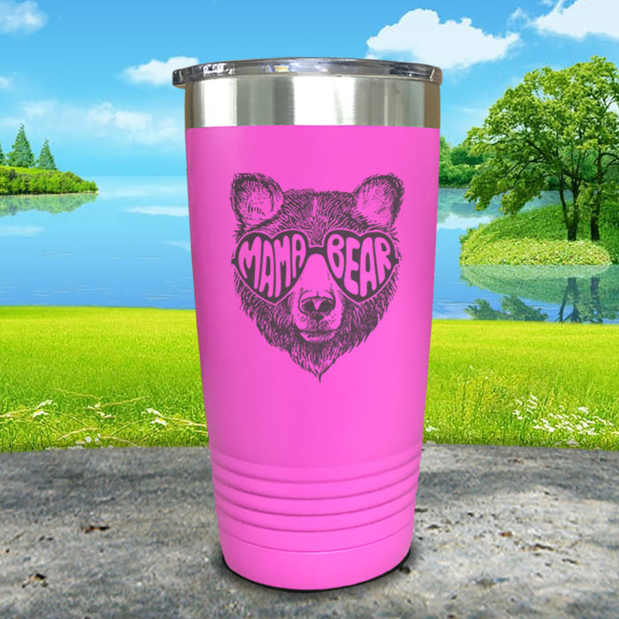 Mama Bear Sunglasses Engraved Tumbler