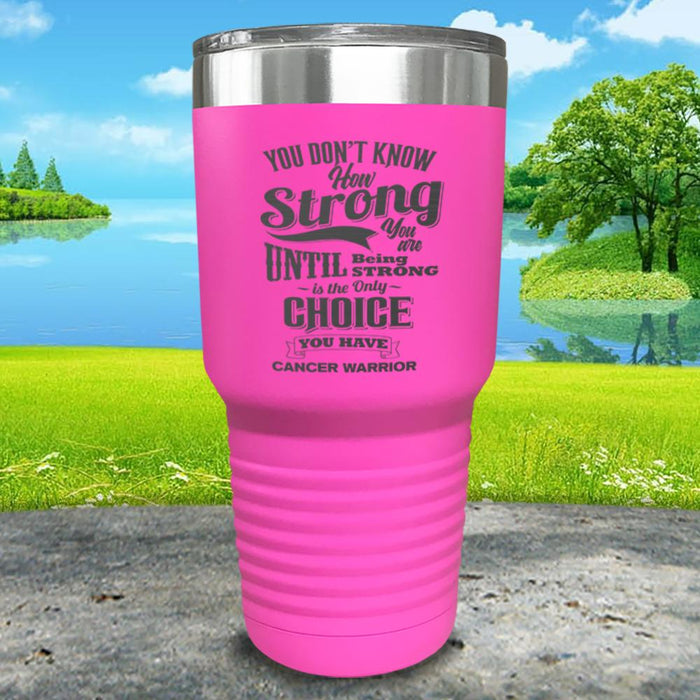 Cancer Warrior Engraved Tumbler