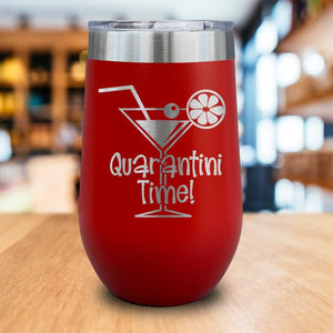 Quarantini Time Wine Tumbler