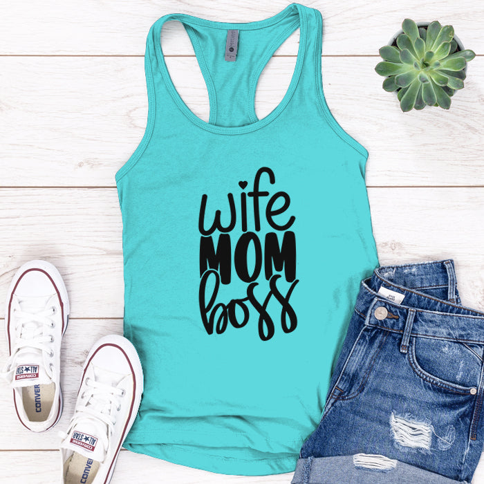 Wife Mom Boss Premium Tank Top