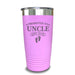 Promoted To Uncle Footprint (CUSTOM) With Date Engraved Tumblers Engraved Tumbler ZLAZER 20oz Tumbler Lavender 