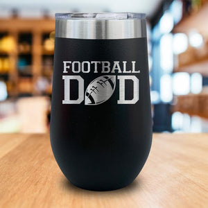 Football Dad Engraved Wine Tumbler