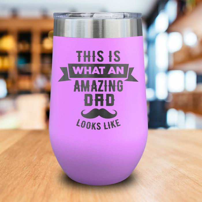 Amazing Dad Engraved Wine Tumbler