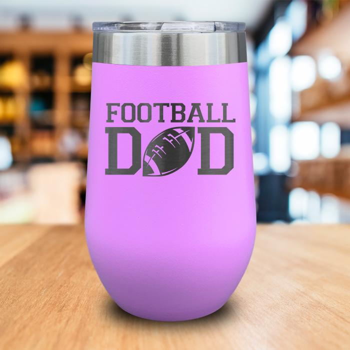 Football Dad Engraved Wine Tumbler