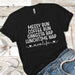 Messy Bun Premium Tees T-Shirts CustomCat Black X-Small 