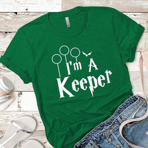 I`m a Keeper Premium Tees T-Shirts CustomCat Kelly Green X-Small 