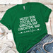 Messy Bun Premium Tees T-Shirts CustomCat Kelly Green X-Small 