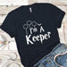 I`m a Keeper Premium Tees T-Shirts CustomCat Midnight Navy X-Small 