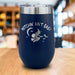 Witchin Ain't Easy Engraved Wine Tumbler LemonsAreBlue 16oz Wine Tumbler Navy 