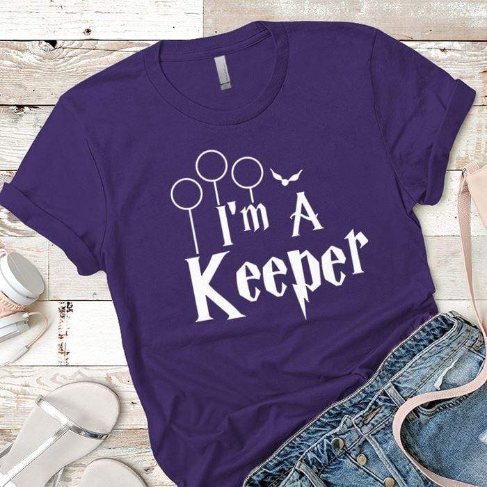 I`m a Keeper Premium Tees T-Shirts CustomCat Purple Rush/ X-Small 