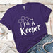 I`m a Keeper Premium Tees T-Shirts CustomCat Purple Rush/ X-Small 