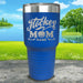 Hockey Mom (CUSTOM) Engraved Tumblers Tumbler ZLAZER 30oz Tumbler Blue 