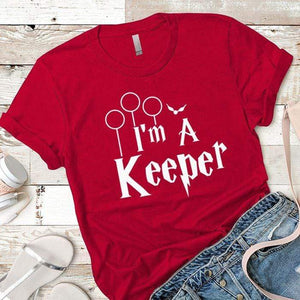 I`m a Keeper Premium Tees T-Shirts CustomCat Red X-Small 