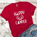 Happy Camper 3 Premium Tees T-Shirts CustomCat Red X-Small 