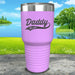 Daddy Est (CUSTOM) Engraved Tumbler Tumbler ZLAZER 30oz Tumbler Lavender 