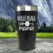 Volleyball Mama Color Printed Tumblers Tumbler ZLAZER 20oz Tumbler Black 