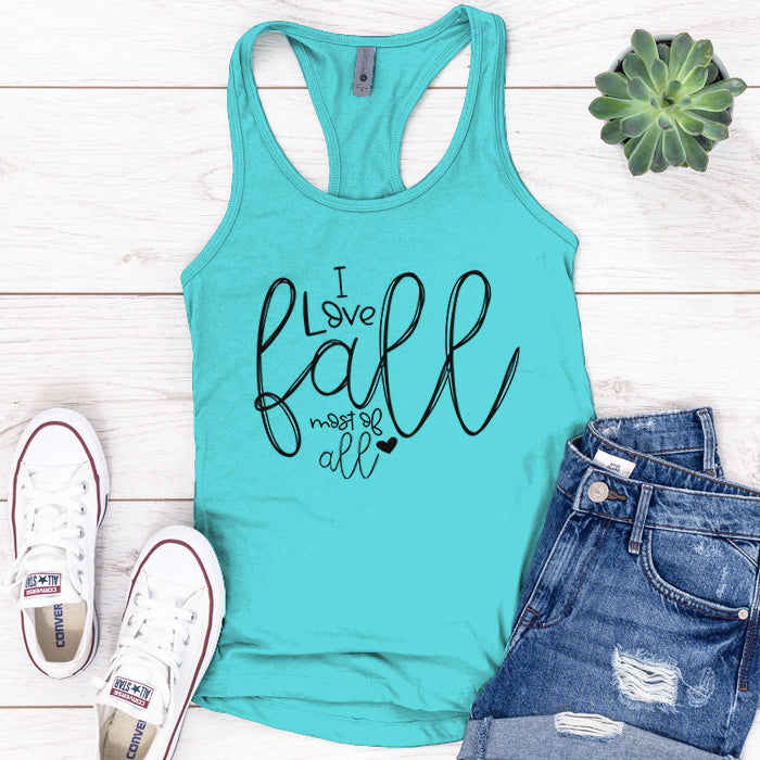 I Love Fall Premium Tank Top