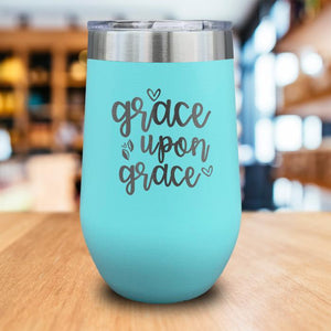 Grace Upon Grace Engraved Wine Tumbler