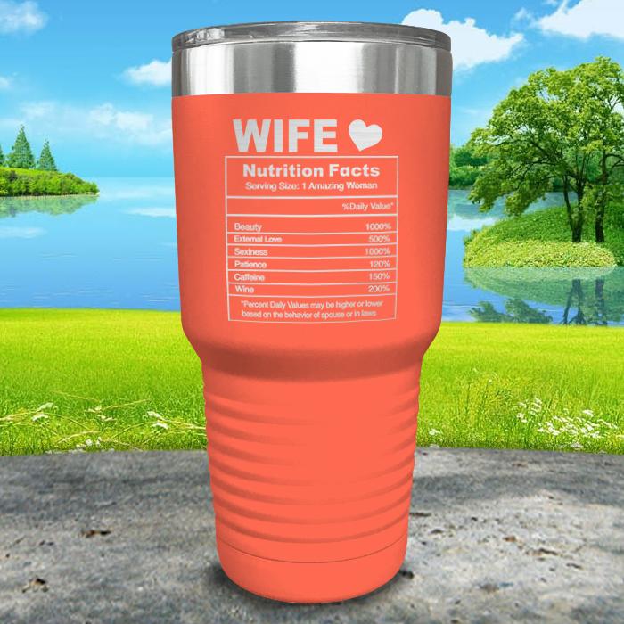 Nutrition Facts Engraved Tumbler