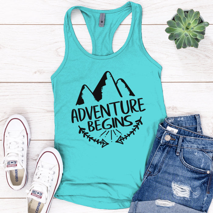 Adventure Begins Premium Tank Top