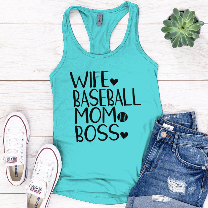 Wife Baseball Mom Boss Premium Tank Top