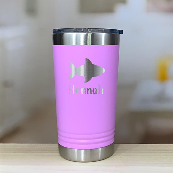 Personalized Shark Kids Engraved Tumbler