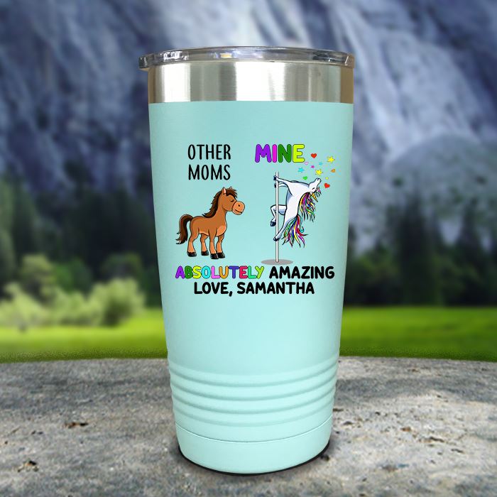 Custom Mom Absolutely Amazing Color Printed Tumblers