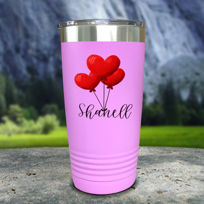 Heart Balloon Personalized Color Printed Tumblers