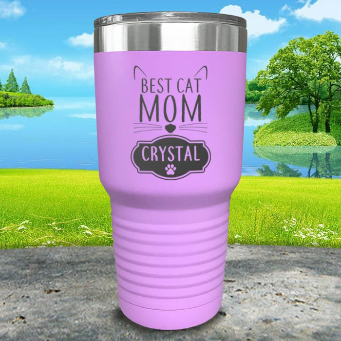 Best Cat Mom Personalized Engraved Tumbler