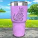 Cat Halloween Engraved Tumbler Tumbler ZLAZER 30oz Tumbler Lavender 