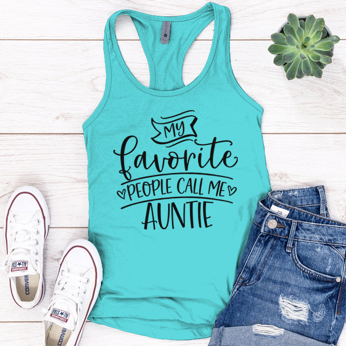 My Favorite People Call Me Auntie Premium Tank Top