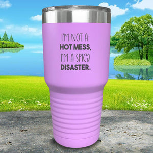 Hot Mess Spicy Disaster Engraved Tumbler