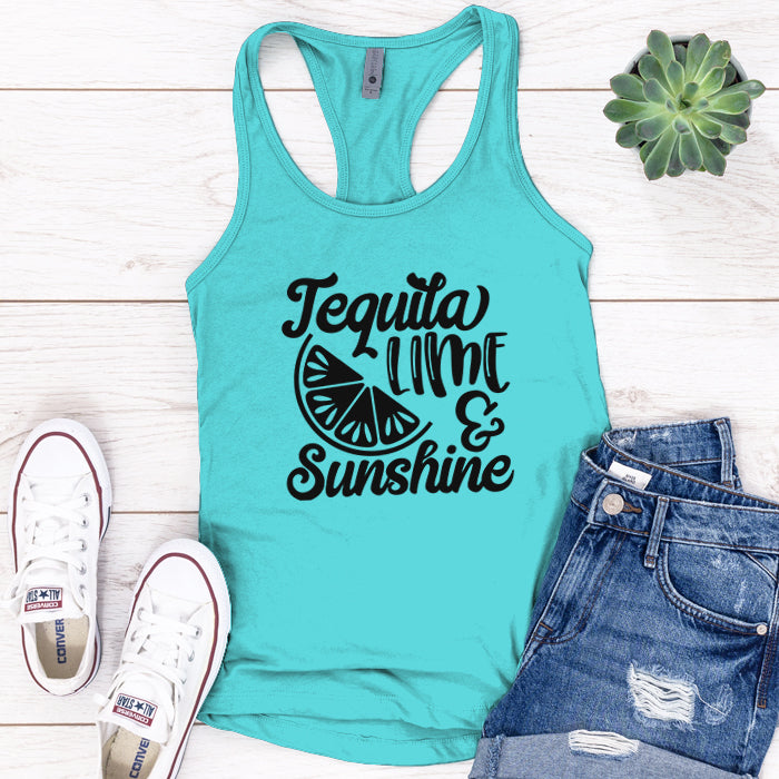 Tequila Lime And Sunshine Premium Tank Top