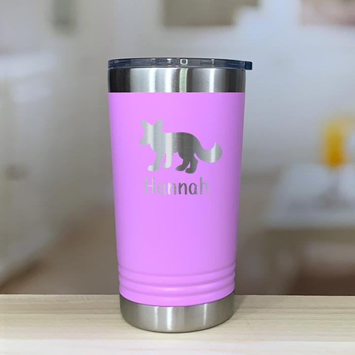 Personalized Fox Kids Engraved Tumbler