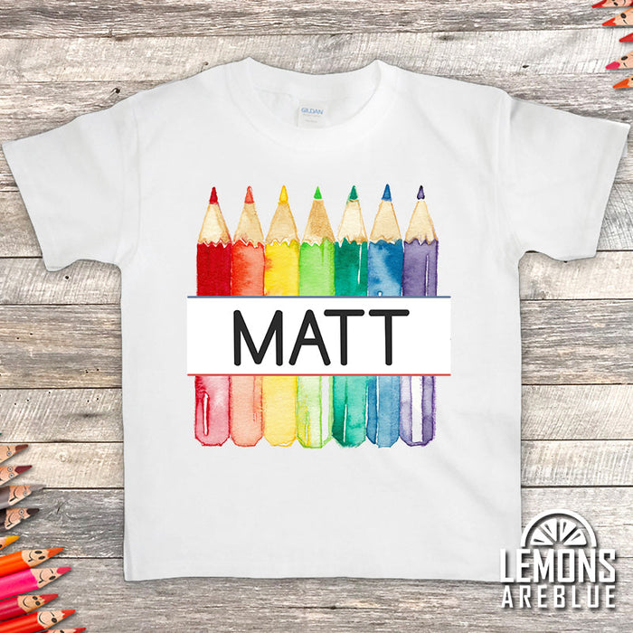 Personalized Color Pencil Premium Youth Tees