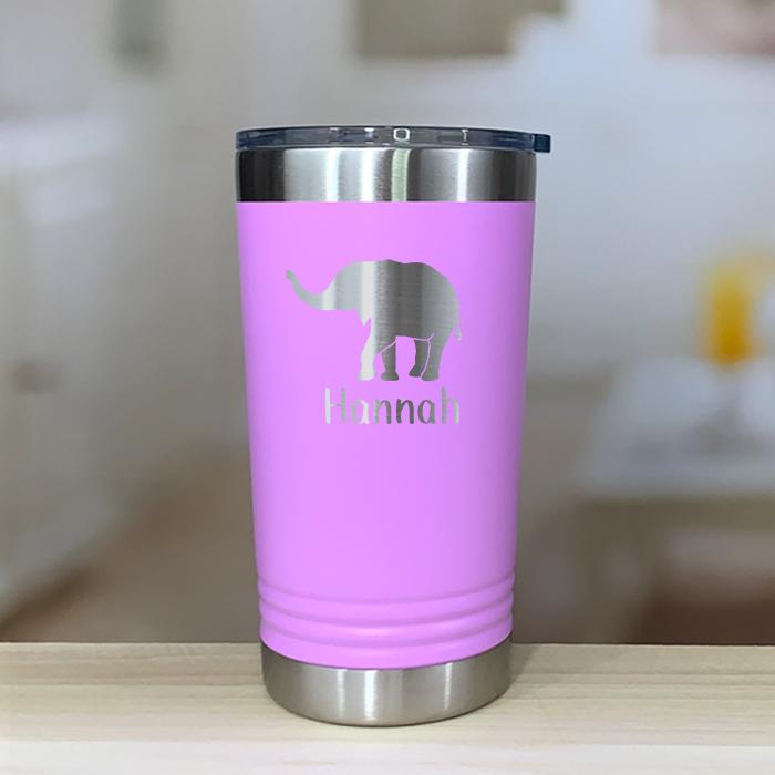 Personalized Elephant Kids Engraved Tumbler