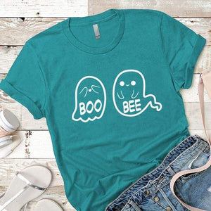 Boo Bee Premium Tees T-Shirts CustomCat Tahiti Blue X-Small 