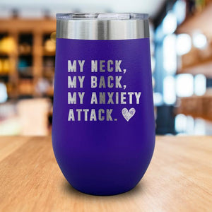 Anxiety Attack Engraved Wine Tumbler