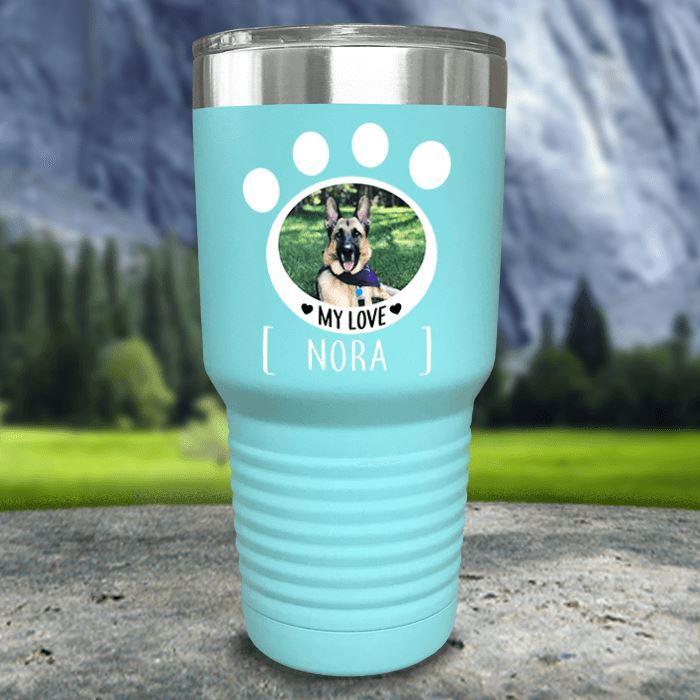 Personalized Pet Photo Color Printed Tumblers Tumbler Nocturnal Coatings 30oz Tumbler Mint 