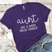 Aunt Like A Mom Premium Tees T-Shirts CustomCat Purple Rush/ X-Small 