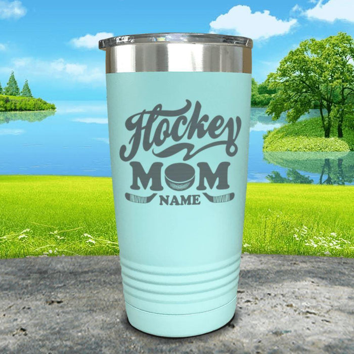 Hockey Mom (CUSTOM) Engraved Tumblers Tumbler ZLAZER 20oz Tumbler Mint 