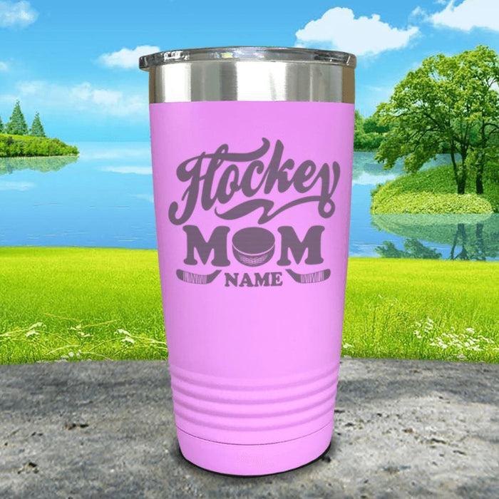 Hockey Mom (CUSTOM) Engraved Tumblers Tumbler ZLAZER 20oz Tumbler Lavender 