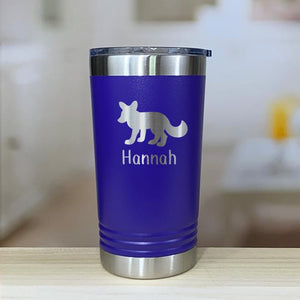 Personalized Fox Kids Engraved Tumbler