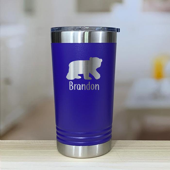 Personalized Bear Kids Engraved Tumbler