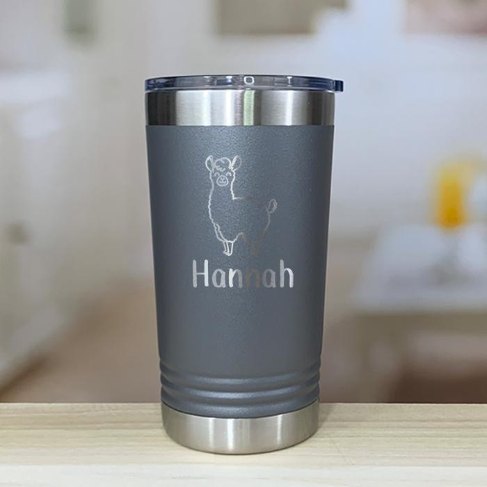 Personalized Llama Kids Engraved Tumbler