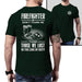 Firefighter Thank Our Fallen Heroes Premium Tee T-Shirts CustomCat Forest Green X-Small 