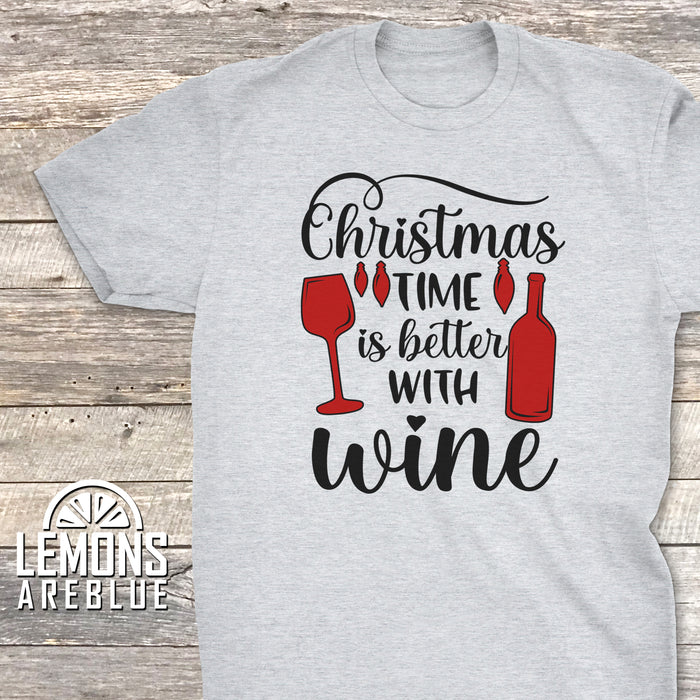 Christmas Time Is Better With Wine Premium Tee