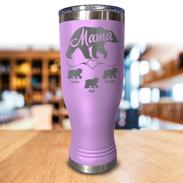 Mama Bear With Child's Name Personalized Drink Tumbler