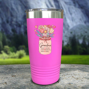 Grandma Vase Personalized With Kids Name Water Bottle Tumblers
