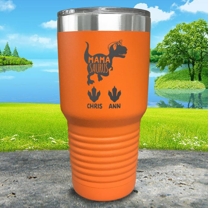 Mamasaurus With Babies Personalized Engraved Tumbler